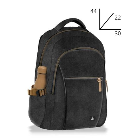Zaino Gravity Smart 2 Scomparti Black Jeans BeSmart 44x30x22 cm | Zaino scuola capiente per cartolerie
