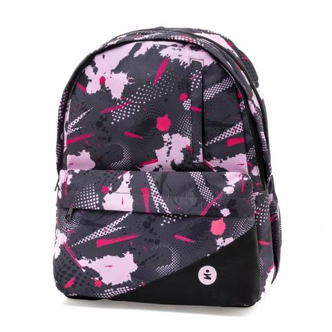 Zaino EVA Pro 2 Scomparti Abstract Rosa BeSmart 43x32x19 cm | Zaino scuola rigido per cartolerie