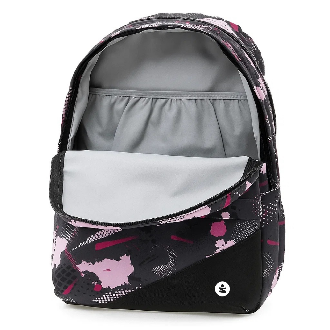 Zaino EVA Pro 2 Scomparti Abstract Rosa BeSmart 43x32x19 cm | Zaino scuola rigido per cartolerie