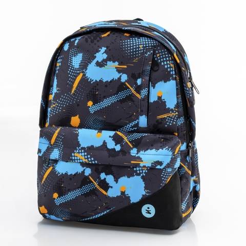 Zaino EVA Pro 2 Scomparti Abstract Blu BeSmart 43x32x19 cm | Zaino scuola rigido per cartolerie