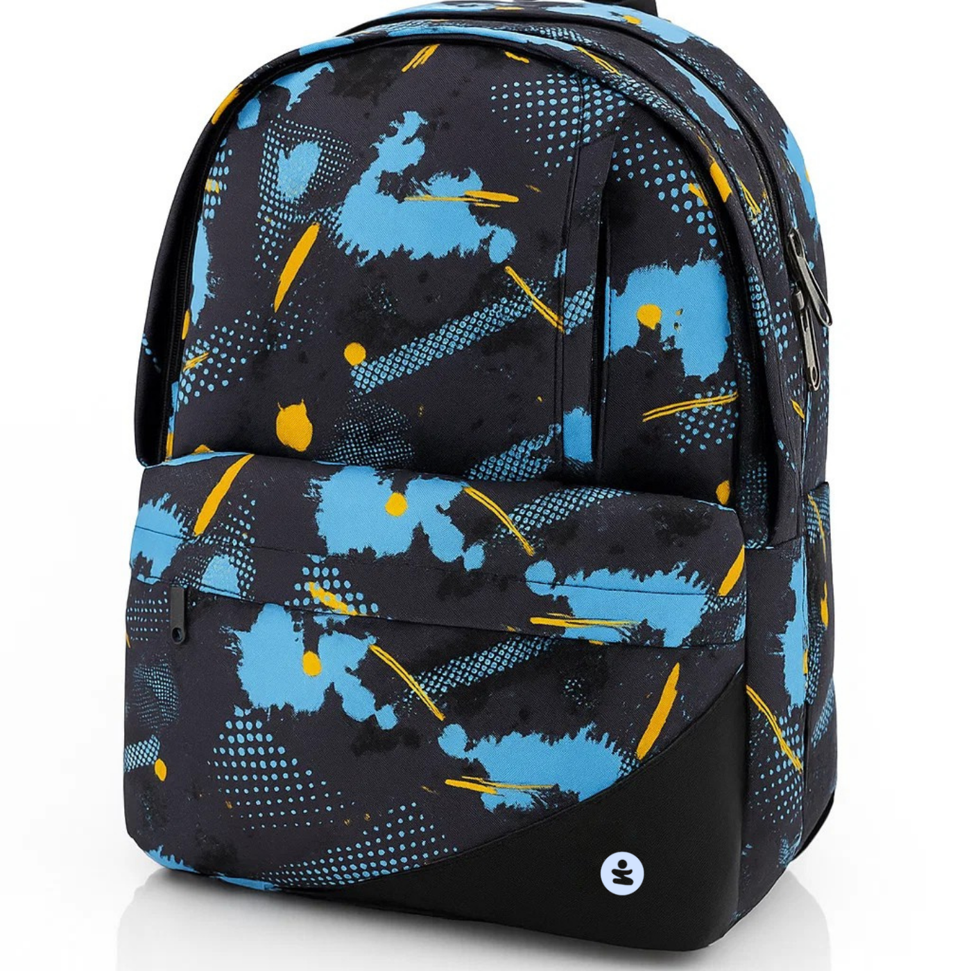 Zaino EVA Pro 2 Scomparti Abstract Blu BeSmart 43x32x19 cm | Zaino scuola rigido per cartolerie