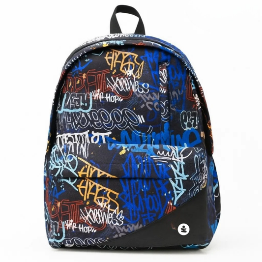Zaino EVA Pro 2 Scomparti Graffiti BeSmart 43x32x19 cm | Zaino scuola rigido per cartolerie