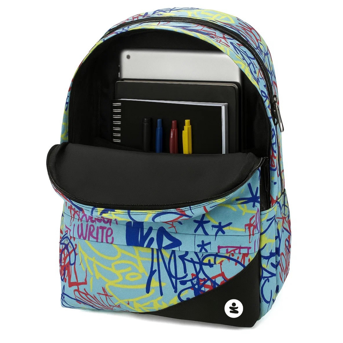 EVA Pro 2 Compartment Backpack Tag BeSmart 43x32x19 cm | Rigid technical school backpack for stationers