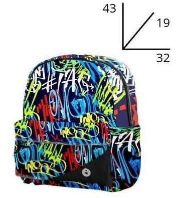 Zaino EVA Pro 2 Scomparti Tag Color BeSmart 43x32x19 cm | Zaino scuola rigido per cartolerie