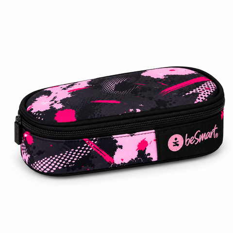 Astuccio ovale abstract rosa (21x10x5.5 cm) Be Smart
