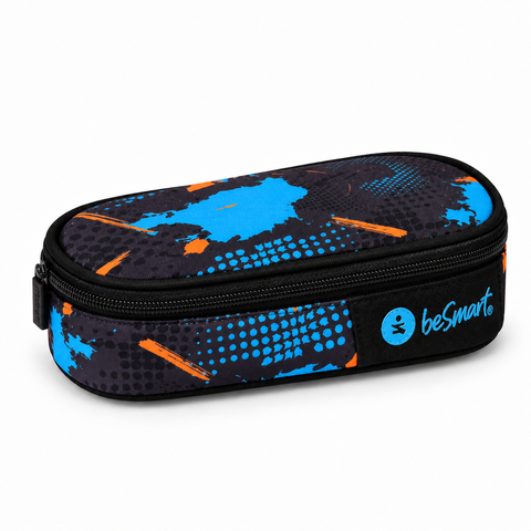 Astuccio ovale abstract blu (21x10x5.5 cm) Be Smart