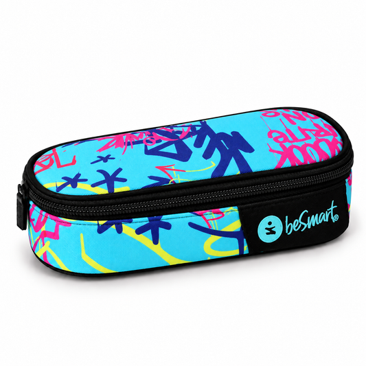 Oval pencil case tag (21x10x5.5 cm) Be Smart