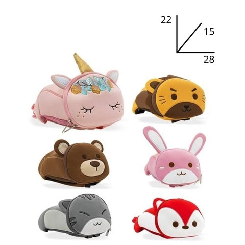 Zaino Asilo Bauletto Pet BeSmart Kids Neoprene 22x28x15 cm | Zainetto bambini assortito per cartolerie