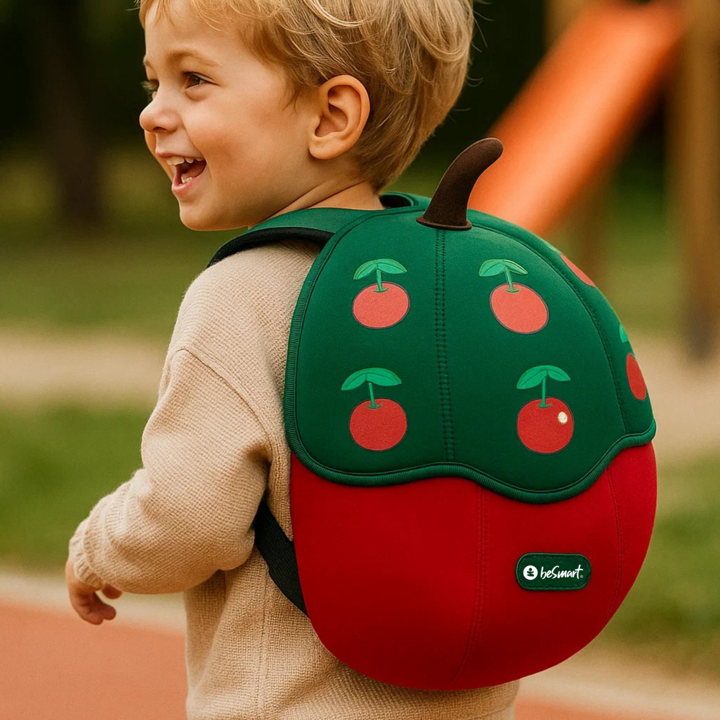 Zaino Asilo Fruit BeSmart Kids Neoprene 22x28x12 cm | Zainetto bambini assortito per cartolerie