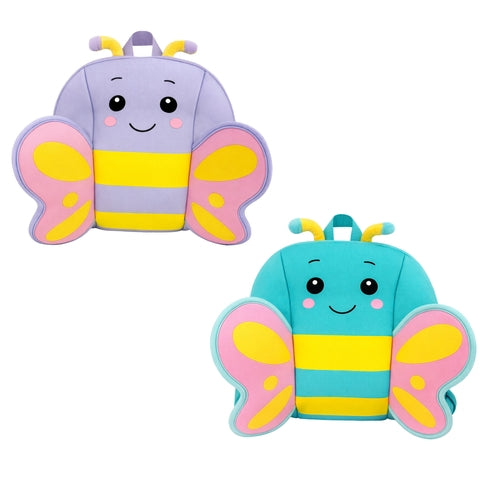 Zaino Asilo Farfalla BeSmart Kids Neoprene 26x28x13 cm | Zainetto bambini assortito per cartolerie