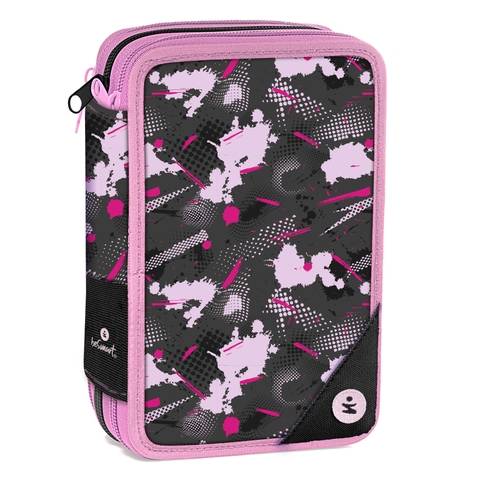 Astuccio triplo 18+18 abstract rosa Be Smart