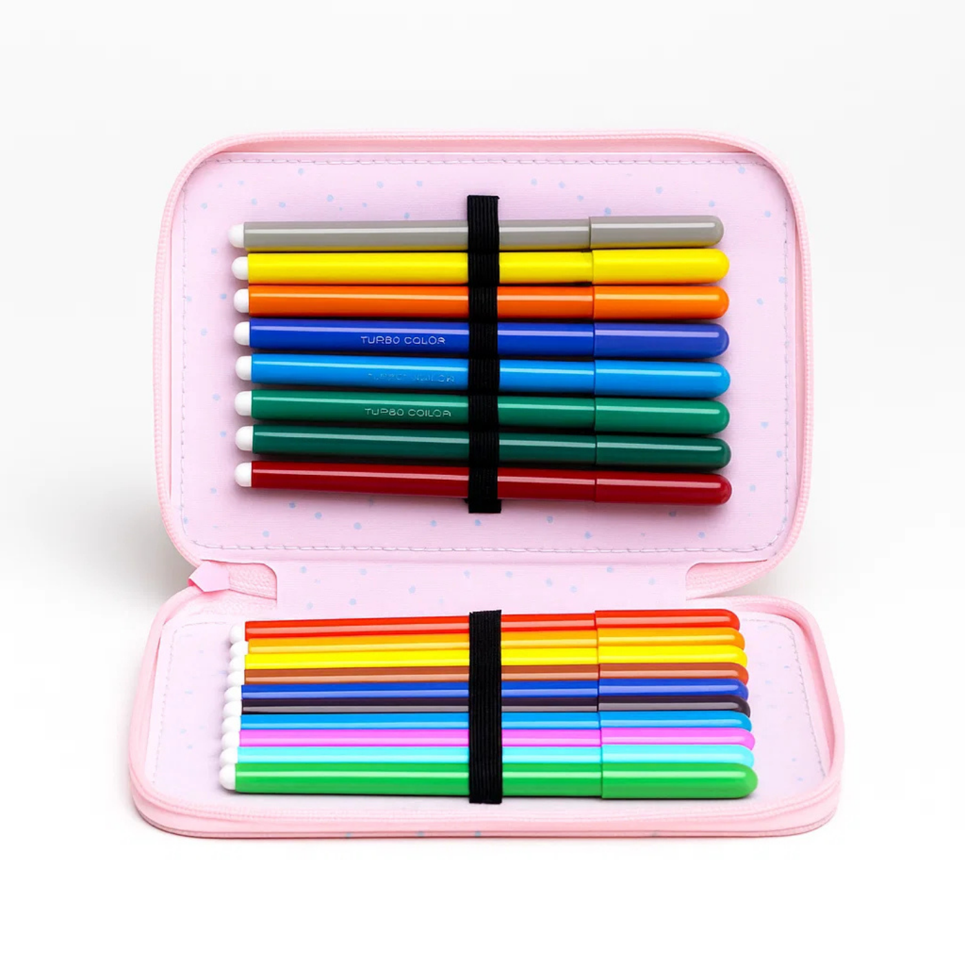 Astuccio triplo 18+18 abstract rosa Be Smart