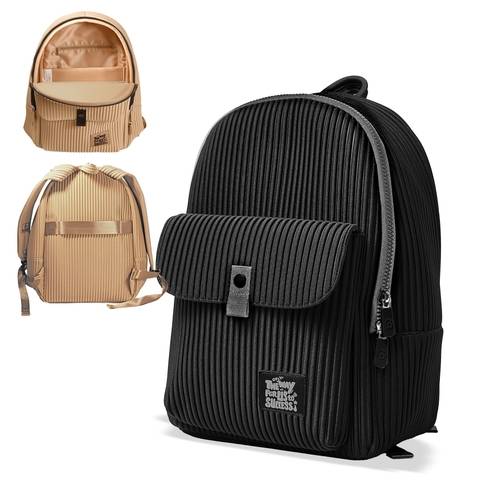 Zaino Fusion 2 Scomparti Nero-Grigio BeSmart 41x30x21 cm | Zaino scuola organizzato per cartolerie