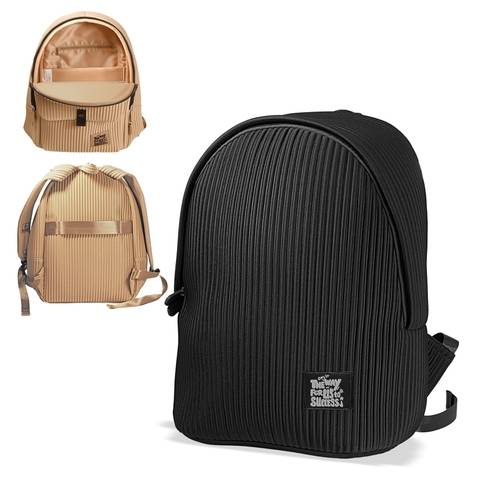 Zaino Fusion 1 Scomparto Nero-Grigio BeSmart 41x30x16 cm | Zaino scuola pratico per cartolerie e forniture