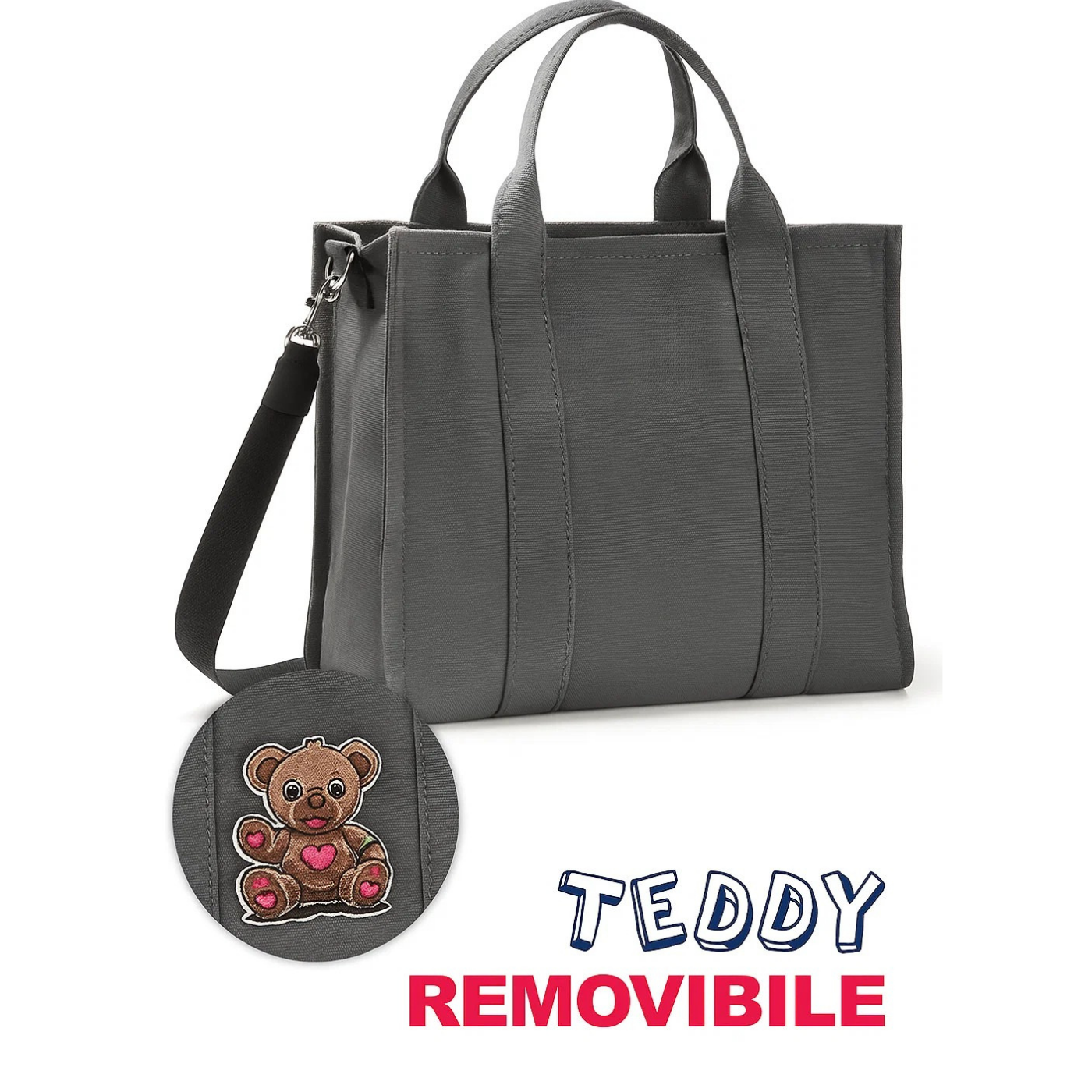 Borsa university organizzata black jeans (35x26x13 cm) Be Smart