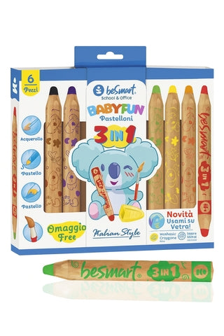Box 6 pastelloni baby fun 3 in 1 Be Smart