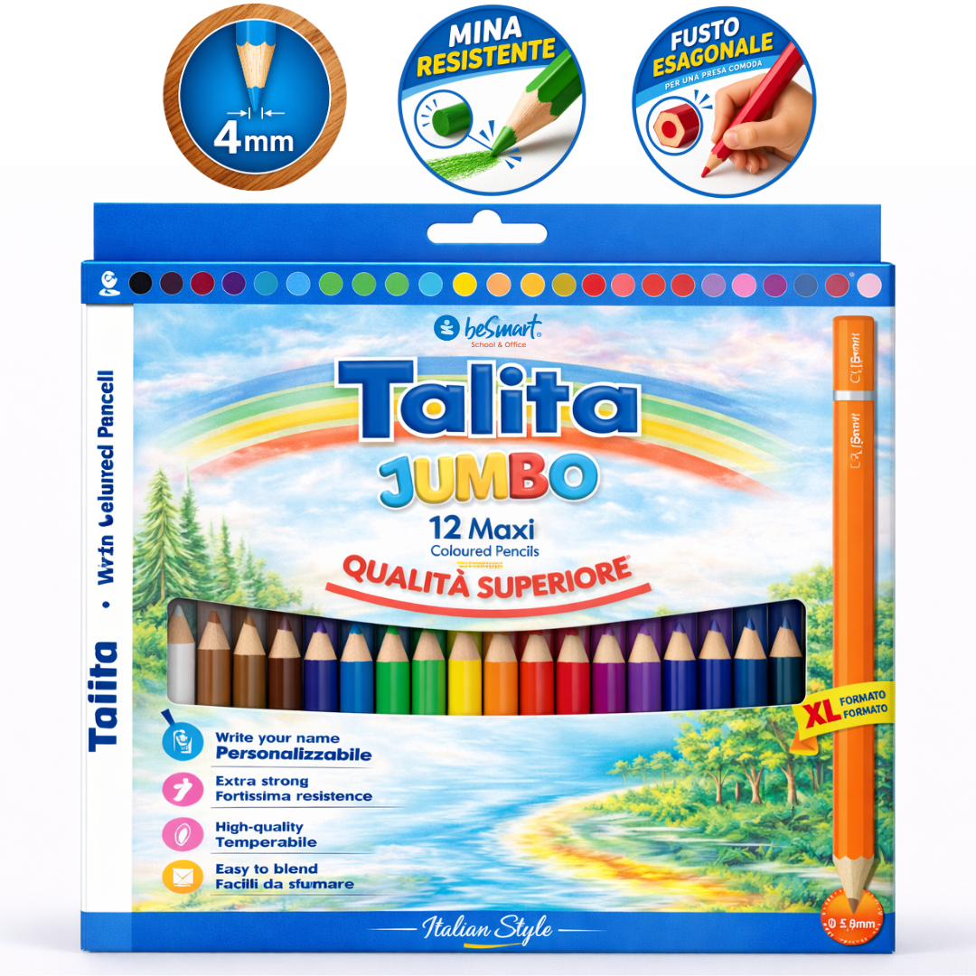 Box 12 pastelli jumbo talita Be Smart