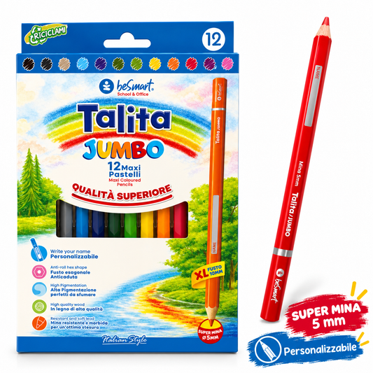 Box 12 pastelli jumbo talita Be Smart