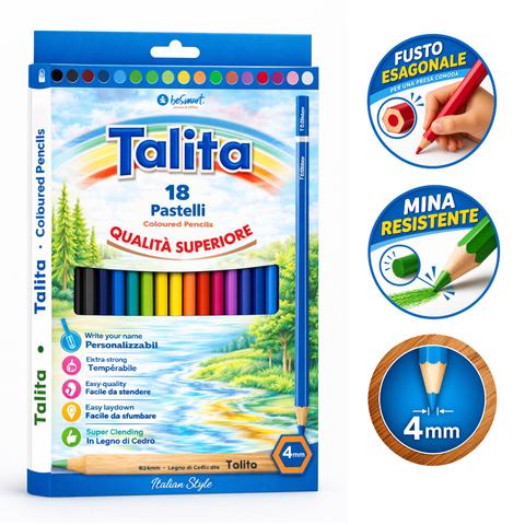 Box of 18 pastels 4.0 talita Be Smart