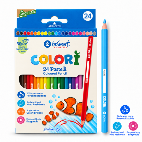 Box 24 pastelli Colorì Be Smart