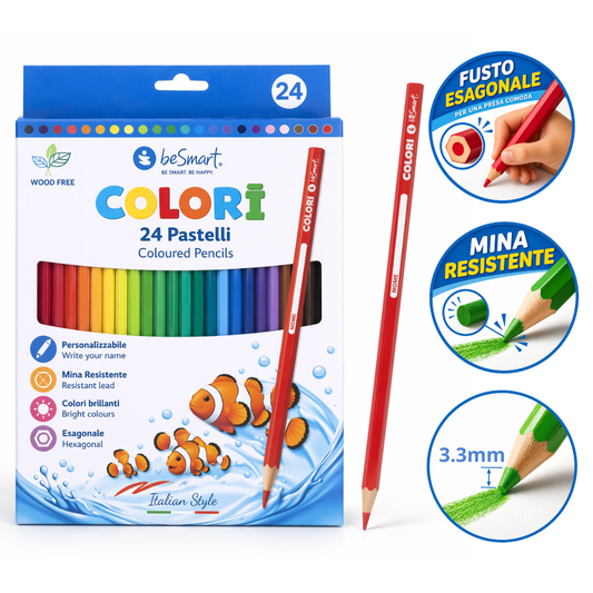 Box 24 pastelli Colorì Be Smart