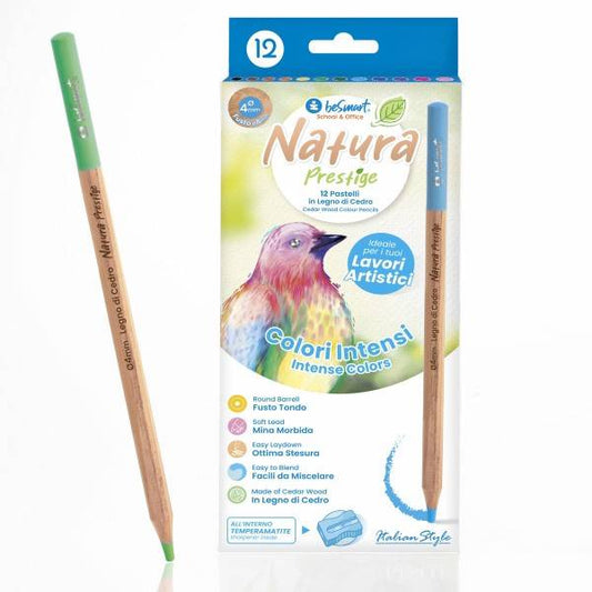 Box 12 pastelli natura prestige Be Smart