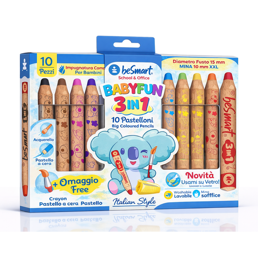 Box 10 pastelloni baby fun 3 in 1 Be Smart