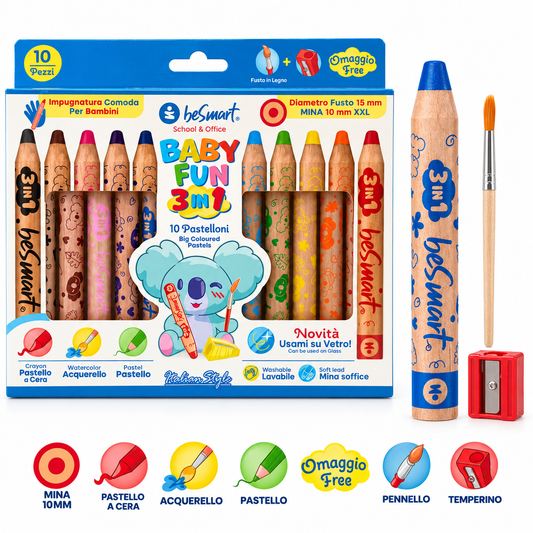 Box 10 pastelloni baby fun 3 in 1 Be Smart