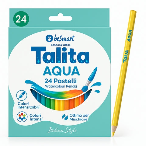 Box 24 pastelli aqua line Be Smart