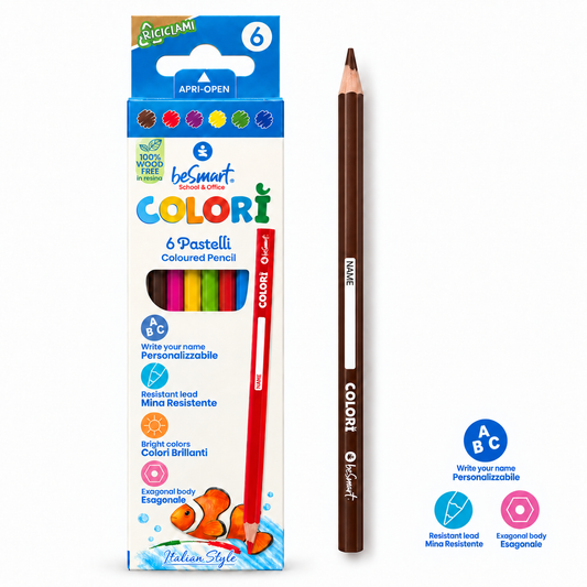 Box 6 pastelli Colorì Be Smart