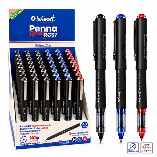 Penna roller RCS7 in display 48 pezzi Be Smart