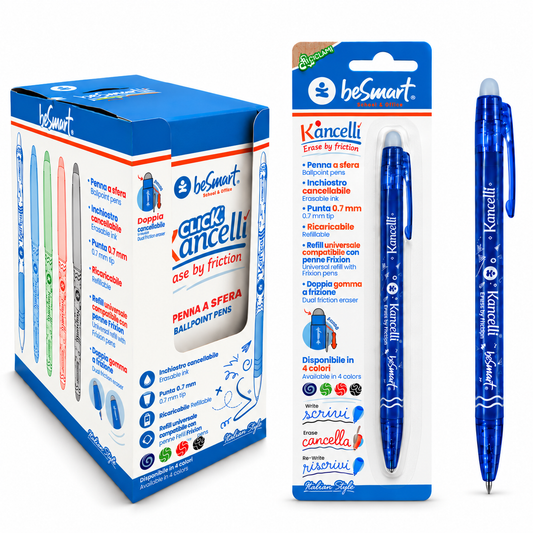 New kancelli' blu in blister Be Smart