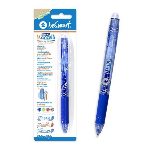 Kancelli' click blu in blister Be Smart