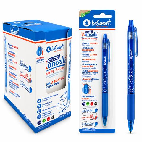 Clique azul Kancelli em blister Be Smart