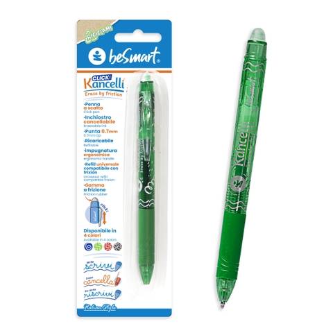 Kancelli' click verde in blister Be Smart