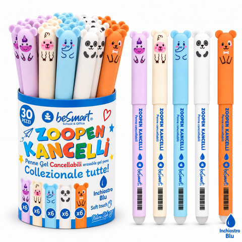 Zoopen kancelli' blu in barattolo 30 pezzi Be Smart