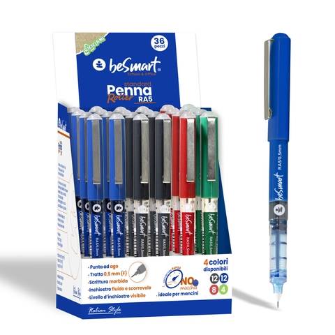 Penna roller RA5 in display 36 pezzi Be Smart