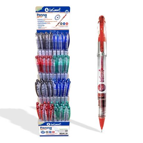 Penna roller R5 3 colori standard in acrilic display 80 pezzi Be Smart