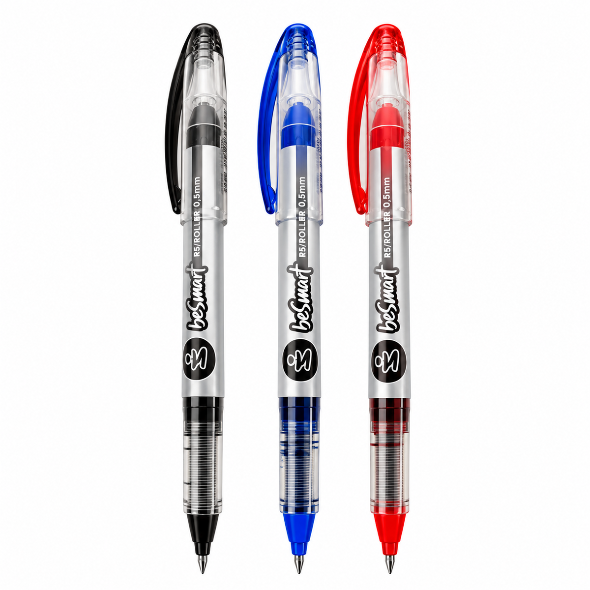 Penna roller R5 3 colori standard in acrilic display 80 pezzi Be Smart