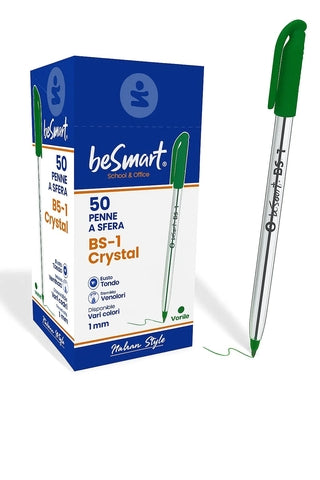 Box 50 penne BS1-crystal verde Be Smart