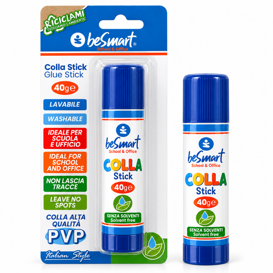 Colla stick 40 gr in blister Be Smart