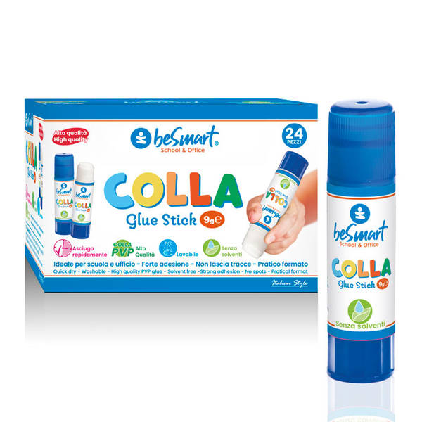 Colla stick 9 gr in box Be Smart