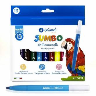 BOX 12 PENNARELLI JUMBO BE SMART - BeSmart School & Office