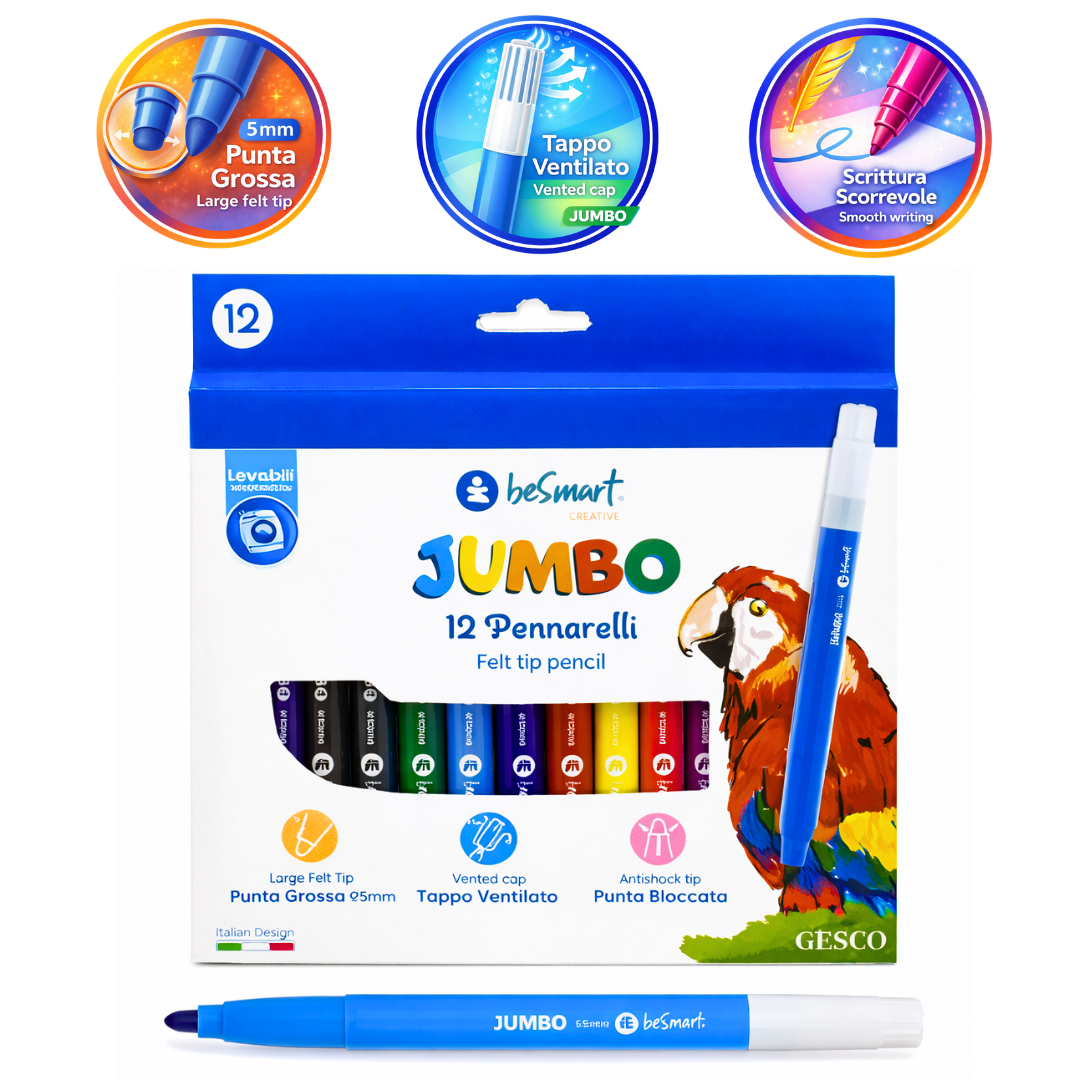 Box 12 pennarelli jumbo Be Smart