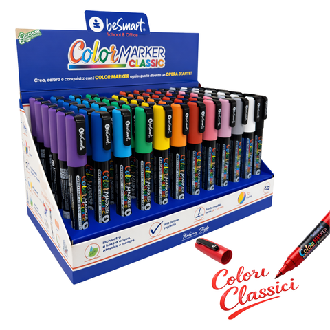 Espositore color marker standard da 72 pezzi Be Smart