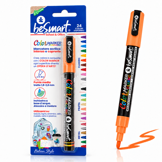 Color marker arancio in blister Be Smart
