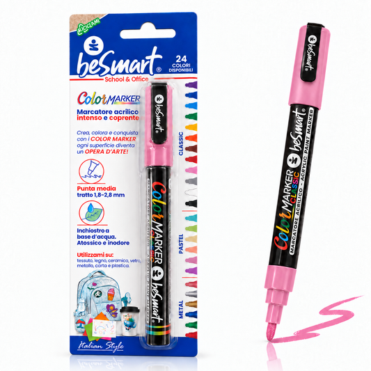 Color marker rosa in blister Be Smart