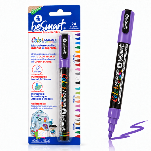 Color marker viola in blister Be Smart