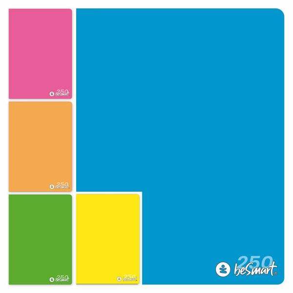 Quaderno Maxi A4 4mm Fluo BeColor BeSmart 20+1 80gr | Quaderni a quadretti per cartolerie