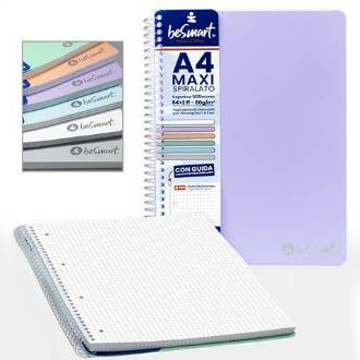 4MM MAXI SPIRALATO PVC COLORI PASTEL 64FF 80GR - BeSmart School & Office